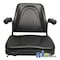 A & I Products Seat, Universal w/ Slide Track & Flip-Up Armrests, BLK VINYL 22.5" x13" x21.25" A-T500BL - alternate 2